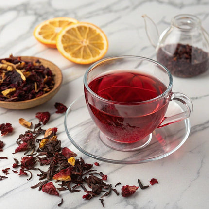 FRESHDRINKUS 140 Hibiscus Flowers Tea Bags, 100% Natural, Pure from Hibiscus Flowers. Loose Flower Hibiscus Herbal Tea. Hibiscus Flower Tea. No Sugar, No Caffeine, No Gluten, Vegan.