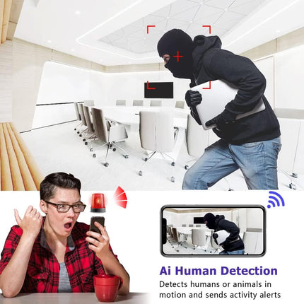 Spy Camera 1080P Indoor Hidden Camera Wireless, Mini Cameras, Home Security Cameras with Motion Detection, Night Vision, App Control Door SpyCam X7