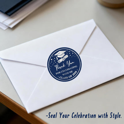 Graduation Stickers 2026 Thank You Class of 2026 Stickers, 60PCS 2 Inch Round Envelope Seals for Graduation, for Envelopes, Invitations, Party Favors, Gift Wrapping Decorations