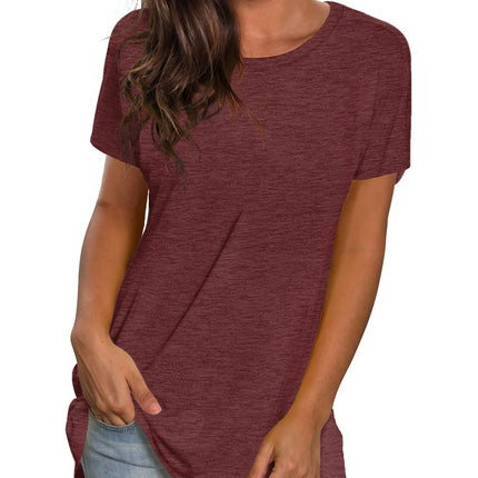 Womens Loose Fit Tshirts Short Sleeve Summer Tops Casual Workout Yoga Tunic T Shirts Tops