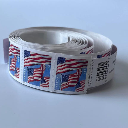 Postage Forver Stamps US Flag First Class Mail roll of 100 (1Rolls)