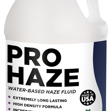 Froggy's Fog Pro Haze High-Performance Haze Fluid for Hurricane Haze 2 and Other Haze Machines, Water-Based Hazer Fluid, 1 Gallon