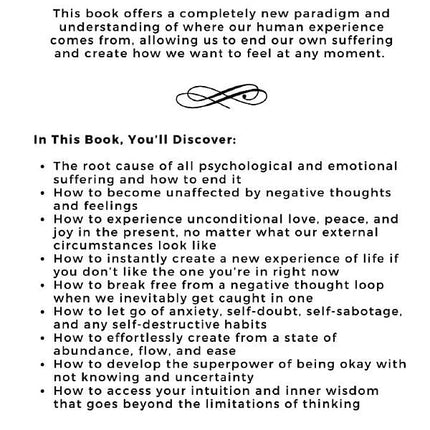 Don't Believe Everything You Think: Why Your Thinking Is The Beginning & End Of Suffering (Beyond Suffering)