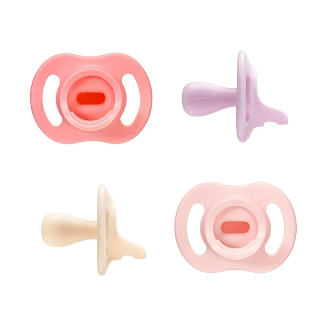 Ultra-Light Pacifier, One-Piece Silicone Design, 0-6m, 4 Pack