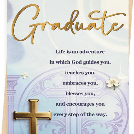 Christian Graduation Card, Religious Graduation Gift for Her Him Family, Inspirational Faith-Based Blessings for High School, College & University Graduates