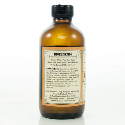 MacSweeties Cocktail Syrups & Bitters - Orange ‘n’ Cream Cocktail and Soda Syrup Flavor - Premium Cocktail Mix For An Old-Fashioned / Key Lime Margarita - Simple Syrup for Cocktails - 8 Ounce Bottle