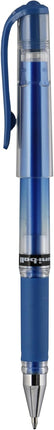 uniball Signo Gel Impact Pens, Bold Point (1.0mm), Metallic Blue Ink, 6 Pens
