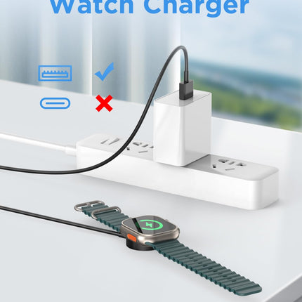 2026 Upgraded for Apple Watch Charger USB Magnetic Fast Charging Cable Portable Wireless Charging Accessories Compatible with iWatch Series 11/10/9/8/7/6/5/4/3/2 Ultra 3/2/SE-Black