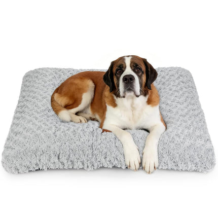 Cama para perro pequeño para jaula, colchoneta blanca 24"x18"