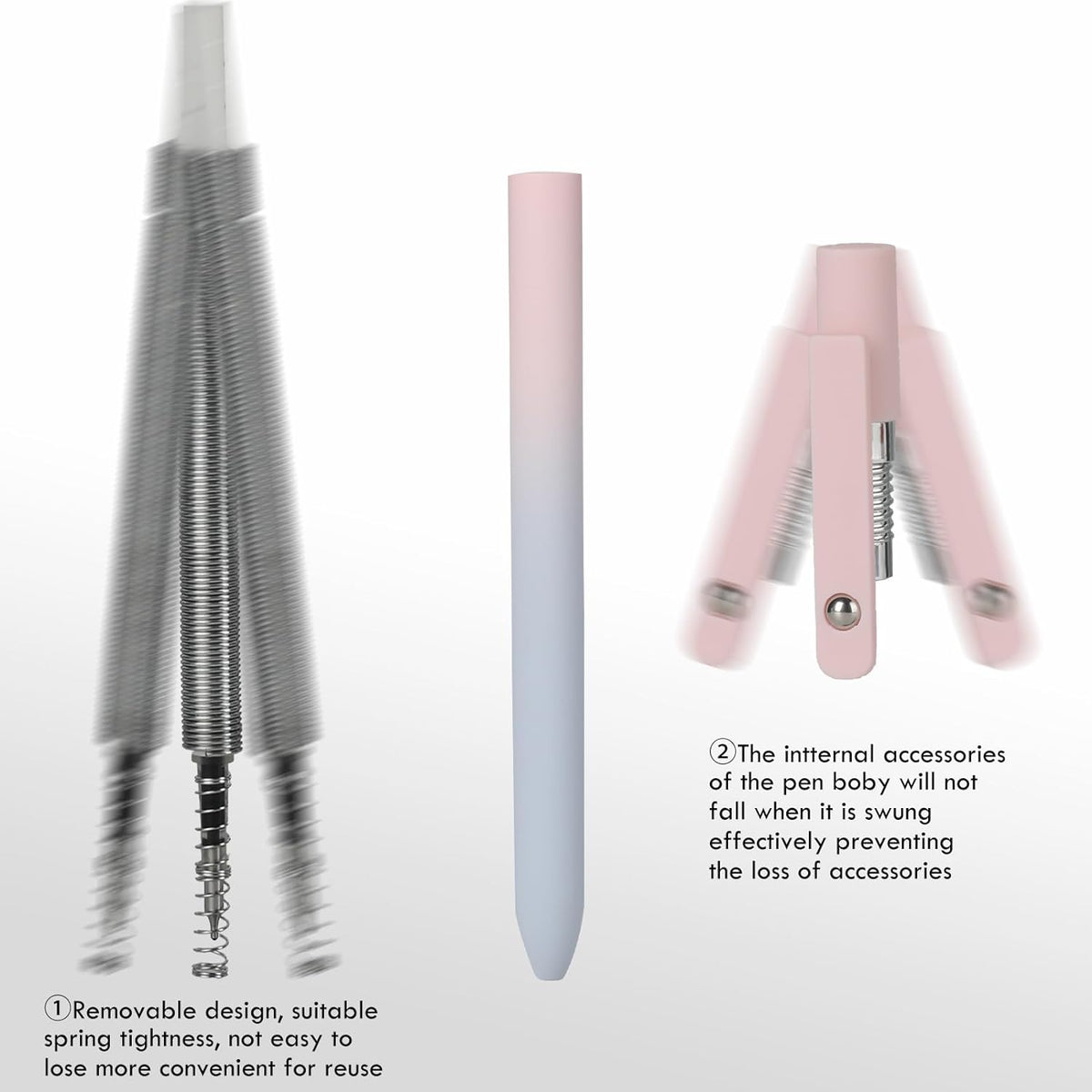 Gel Pens, 6-Pack, 0.5 mm Fine Point, Black Ink - photo 3