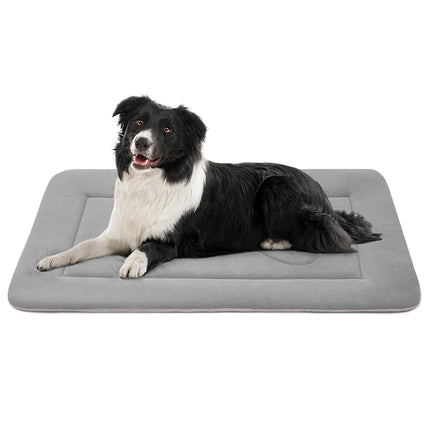 Cama suave para perro grande, almohadilla para jaula de perro de 42 in, base antideslizante, colchón lavable para dormir perros, camas para mascotas, camas para gatos, almohadillas para perreras