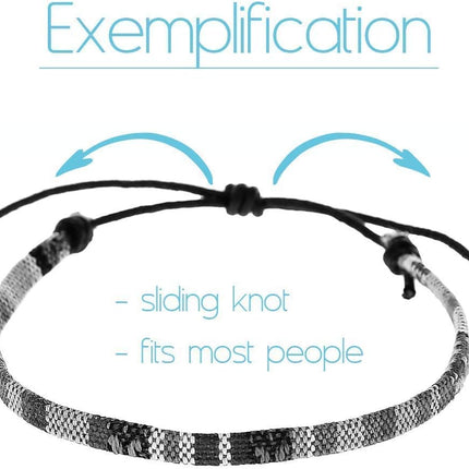 Made by Nami Boho Surfer Bracelets for Men and Women Crafted from Colorful Braided Strings Adjustable and Waterproof Handmade Bracelets for Summer Beach and Ethnic Hippie Style
