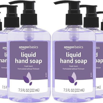 Amazon Basics Original Fresh Liquid Hand Soap, 7.5 Fl Oz (Pack of 6)