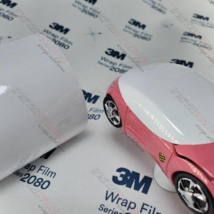 3M Car Wrap Roll 2080 Gloss White | G10 | (Sample 3in x 5in) | Automotive Vinyl Wrap for Cars - Car Interior Wrap & Exterior