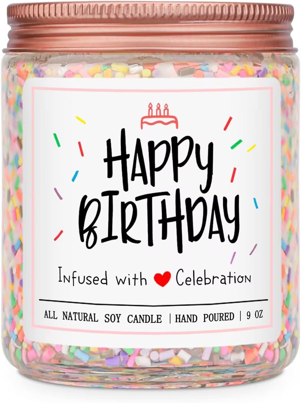 Vanilla Cream Scented Birthday Candle for Women