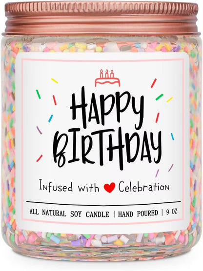 Vanilla Cream Scented Birthday Candle for Women