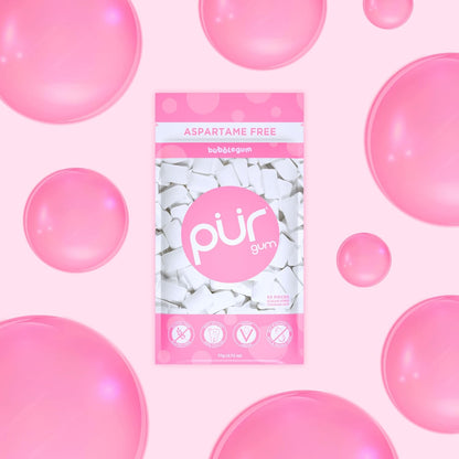 Gum | Aspartame Free Chewing Gum | 100% Xylitol | Natural Bubblegum Flavored Gum, 55 Pieces (Pack of 1) - photo 5