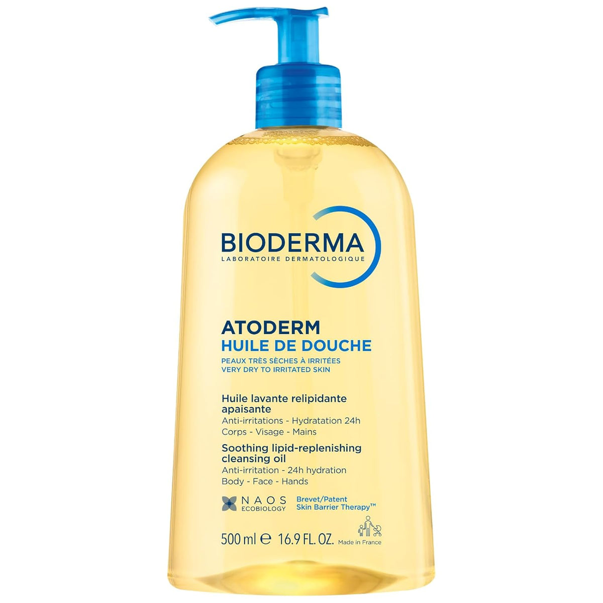 Shower Oil, Cleansing Oil For Face & Body, Nourishing Cleansing Oil For Dry to Atopic Sensitive Skin For Softer &