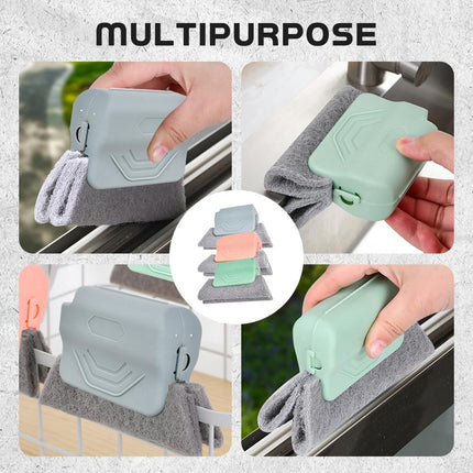 Runsgo Window Track Cleaner, Handheld Cleaning Brush Set, for Window Slides Grooves, Tile Grout Lines, Shutter Slats, Car Ac Vents & Narrow Gaps (Mixed-3pcs) (Mixed-3pcs)