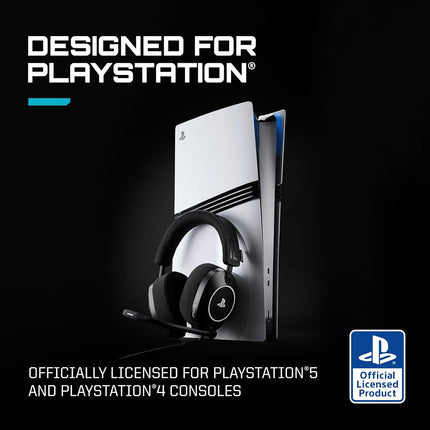 PRO Wired Gaming Headset Officially Licensed for PlayStation, PS5, PS4, PC - 40mm Graphene Drivers, Tempest 3D Audio, Flip-to-Mute Mic, Memory Foam Cushions, 3.5mm -Black