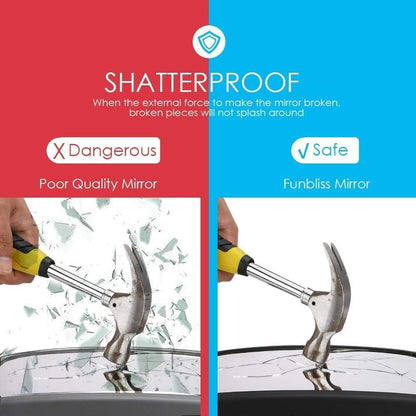 Baby Car Mirror for Rear Facing Seat,360° Rotation, Safety Certified Shatterproof Acrylic Glass, Clear - photo 5