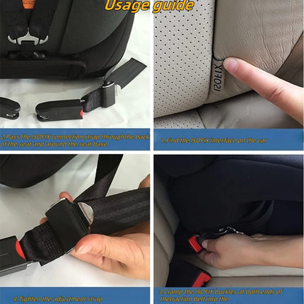 SourcetoHome 1 Pack Fixing Strap Pads Compatible with Universal Isofix Kids Seat Fixing Straps with Latch Interface Accessory Cover - General - detail view 4