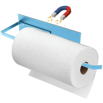Portarrollos de papel magnético para refrigerador, soporte de pared para rollos de papel higiénico, organizador magnético para baño, despensa, RV y cocina