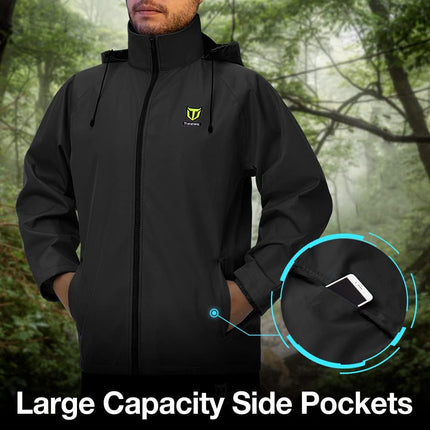 TIDEWE Rain Suit, Waterproof Breathable Lightweight 2 Pieces Rainwear