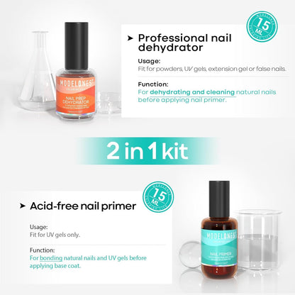 15 ml Acid-Free Nail Dehydrator and Primer Prep Kit - photo 2