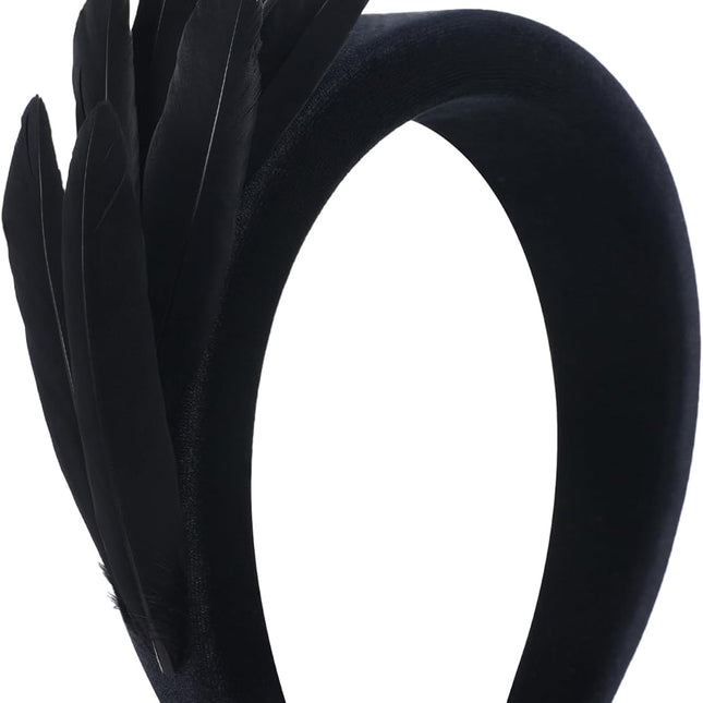 Vintage 1920s-Style Feather Headband for Cocktail Looks