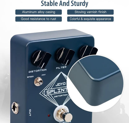 Analog Distortion Guitar Pedal with FAT/MOSFET Toggle - photo 4