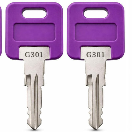 G373 Replacement Keys, 3 Pack, Compatible with Global Link RV Trailer Camper Locks, Pre Cut to Key Code Series G301–G390, with one G391 Key