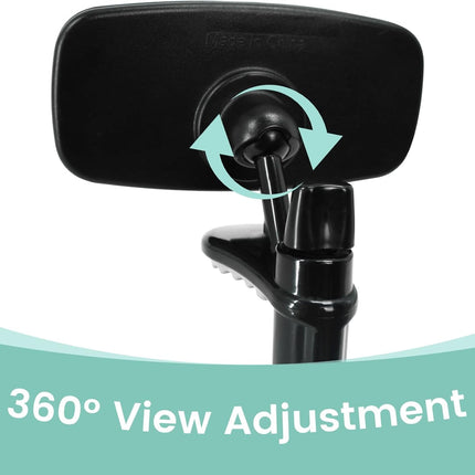 Clip Baby Car Mirror – Rear Facing Car Mirror for Baby, Over-the-Mirror Design, Shatterproof Glass, 360° - photo 5