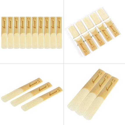 10 Pack Bb Clarinet Reeds with Plastic B - package contents