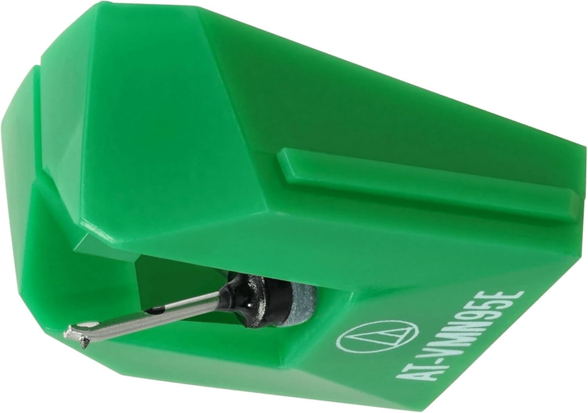 Elliptical Replacement Turntable Stylus for VM95 Series Cartridges, Green
