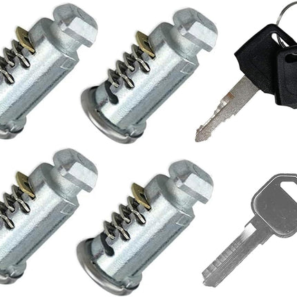 4 Pack Lock Cores Compatible with Thule One-Key System Lock Cylinders, Key Cylinder for Bike Rack, Roof Cargo, Roof Rack, Towers, Ski Rack