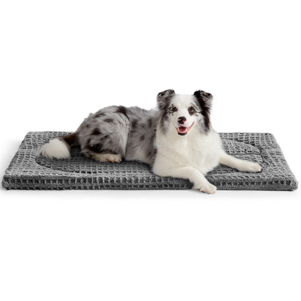 Cama lavable para perro mediano, tapete para jaula, 36x23 in. Almohadilla para perrera