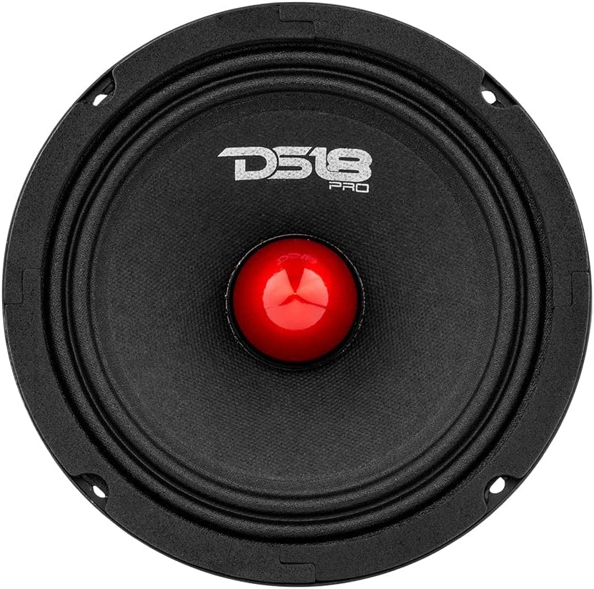 6.5-Inch Midrange Loudspeaker with Red Aluminum Bullet, 4 Ohm - photo 3