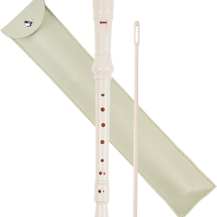 LIZIMANDU Recorder Instrument for Beginner Adults,8-Hole Soprano Descant Recorder Music Flute with with Cleaning Rod & Leather Case For Home Entertainment(2-Star Night)