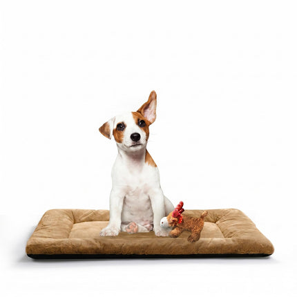 Dog Crate Pad Washable Dog Bed for Crate Medium Mat 36-Inch Gray