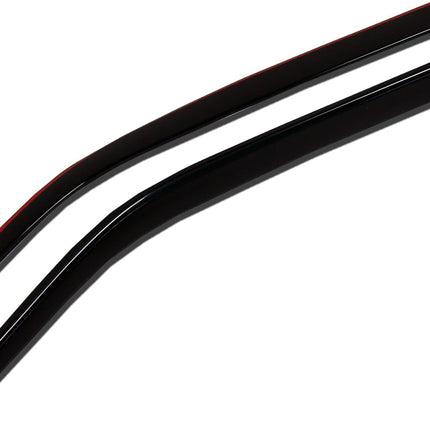 Tuningpros WV-534i in-Channel Window Visor Deflector Rain Guard Dark Smoke 2-pc Set, Compatible with 1997-2003 Ford F-150 Regular Cab