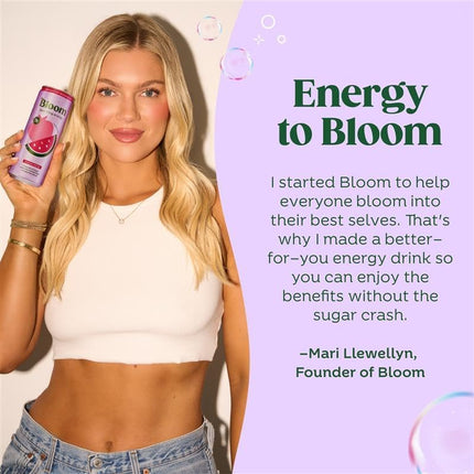 Bloom Nutrition Sparkling Energy Drink - Apple Crisp / Glacier Crush Variety Pack - Natural Caffeine, Zero Sugar, 180mg Caffeine - Antioxidant-Rich with Green Coffee Bean, Green Tea Extract, Prebiotics - 12oz 12 Pack