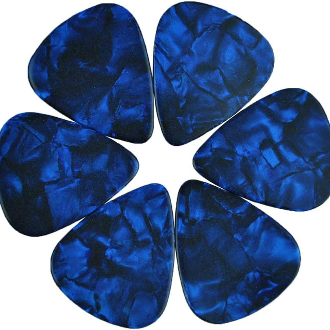 SourceToHome FuenteACasa Celluloid Dark Blue Pearl Guitar Or Bass Pick - 0.71 mm Medium Gauge — Home & Lifestyle