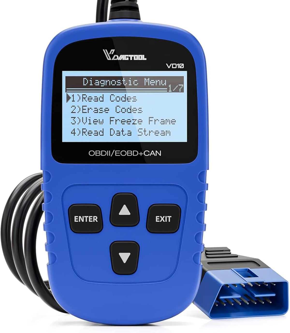 OBD2 Scanner Code Reader Car Diagnostic Tool Engine Fault Code Reader for Turn Off CEL with Freeze Frame/I/M Readiness