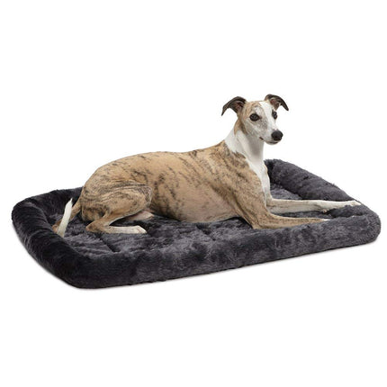 Cama para perros - cojín de soporte de vellón blanco, ultrasuave y lavable a máquina, compatible con jaulas y transportadoras de 24-Inch, para perros de raza pequeña
