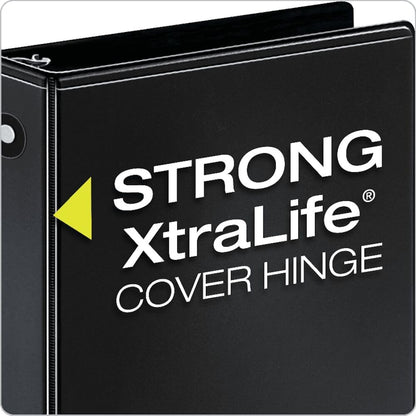 Economy 3 Ring Binders, Binders for School and Office, Durable 1/2 inch Round Rings, Holds 125 Sheets - photo 3