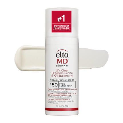 EltaMD UV Clear Tinted Face Sunscreen SPF 46, Oil Free Sunscreen for Sensitive Skin with Zinc Oxide, Dermatologist Recommended