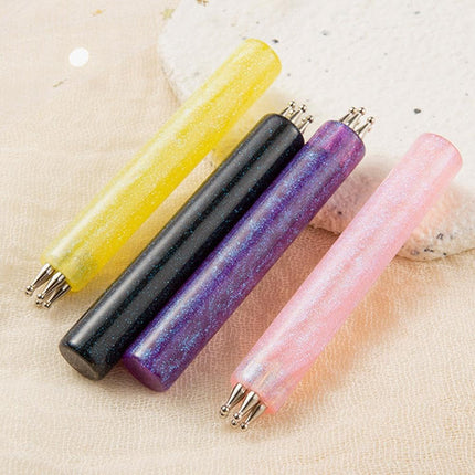 5 Petal Flower Nail Dotting Pen,Nail Art Dotting Tools,Flower Design Tool,1.8mm Fine Tip Rhinestone Dot Paint Tool for Tracing Drawing Painting Transferring Embossing Sculpting