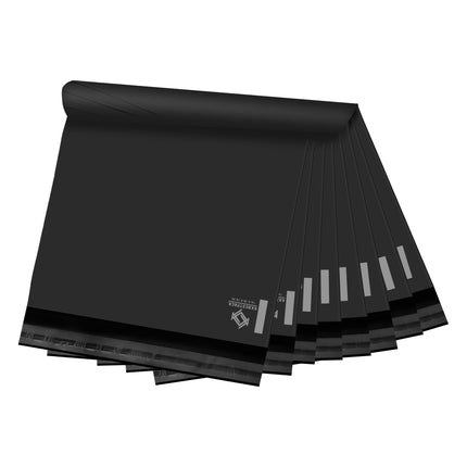 Sobres de envío negros de polietileno 12x15.5 in, bolsas de envío, 100 piezas
