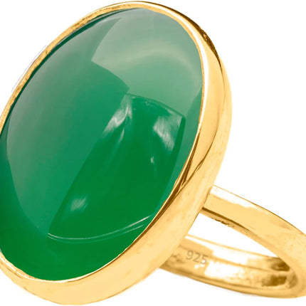 Natural Labradorite Crystal Ring 24K Gold Vermeil 925 Sterling Silver Oval Solitaire Gemstone Dainty Leo Spiritual Perseverance Statement Ring Handmade Turkish Fine Jewelry